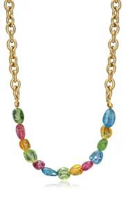 Viceroy Verspielte vergoldete Halskette mit Kristallen Chic 1391C01019