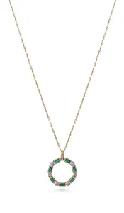 Viceroy Wunderschöne vergoldete Halskette mit Zirkonen Elegant 9120C100-39