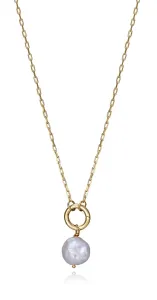 Viceroy Zarte vergoldete Halskette mit einer Perle Elegant 13179C100-60