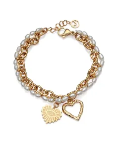 Viceroy Zeitloses vergoldetes Armband mit Perlen Chic 1363P01012