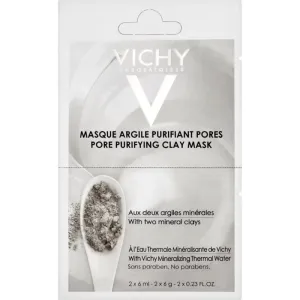Vichy Mineral Masks reinigende Gesichtsmaske mit Tonmineralien kleine Packung 2 x 6 ml
