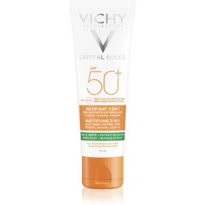 Vichy Mattierende schützende Gesichtscreme 3in1 Capital Soleil SPF 50+ (Mattifying 3 in 1) 50 ml
