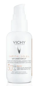 Vichy Getönte Flüssigkeit, die Lichtalterung verhindert SPF50+ Capital Soleil UV-Age Daily (Fluid) 40 ml