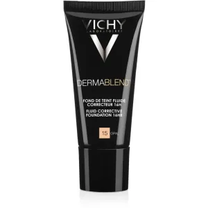 Vichy Dermablend Fluid Corrective Foundation 16HR Flüssiges Make Up für Unregelmäßigkeiten der Haut 15 Opal 30 ml