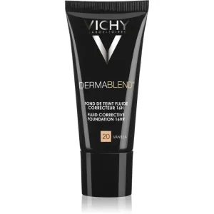 Vichy Dermablend Fluid Corrective Foundation 16HR Flüssiges Make Up für Unregelmäßigkeiten der Haut 20 Vanilla 30 ml