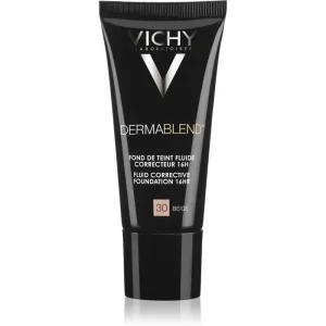 Vichy Dermablend Fluid Corrective Foundation 16HR Flüssiges Make Up für Unregelmäßigkeiten der Haut 30 Beige 30 ml