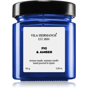 Vila Hermanos Apothecary Cobalt Blue Fig & Amber Duftkerze 150 g