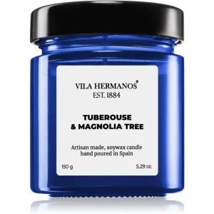 Vila Hermanos Apothecary Cobalt Blue Tuberose & Magnolia Tree Duftkerze 150 g