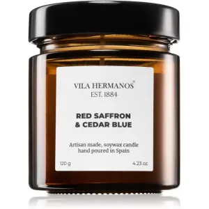 Vila Hermanos Apothecary Red Saffron & Cedar Blue Duftkerze 120 g