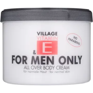 Village Vitamin E For Men Only Körpercreme für Herren parabenfrei 500 ml