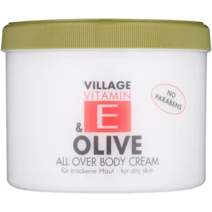 Village Vitamin E Olive Körpercreme parabenfrei 500 ml