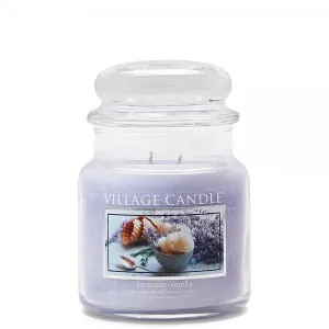 Village Candle Duftkerze im Glas Lavendel & Vanille (Lavender Vanilla) 396 g