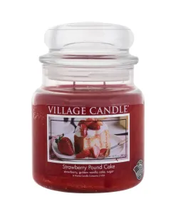 Village Candle Duftkerze im Glas Strawberry Pound Cake 389 g
