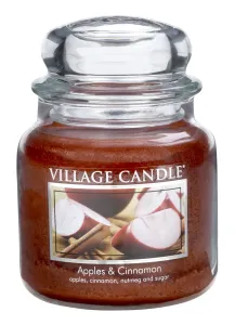 Village Candle Duftkerze im Glas Apfel und Zimt (Apfel-Zimt) 397 g