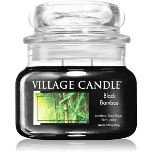 Village Candle Black Bamboo Duftkerze (Glass Lid) 262 g
