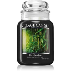 Village Candle Black Bamboo Duftkerze (Glass Lid) 602 g
