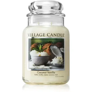 Village Candle Coconut Vanilla Duftkerze (Glass Lid) 602 g