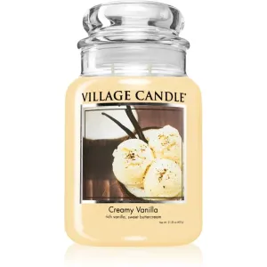 Village Candle Creamy Vanilla Duftkerze (Glass Lid) 602 g