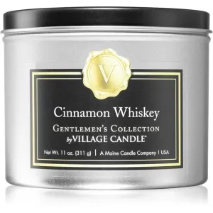 Village Candle Gentlemen's Collection Cinnamon & Whiskey Duftkerze in blechverpackung 311 g
