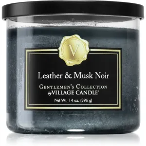 Village Candle Gentlemen's Collection Leather & Musk Noir Duftkerze 396 g