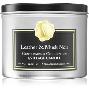 Village Candle Gentlemen's Collection Leather & Musk Noir Duftkerze I. 311 g