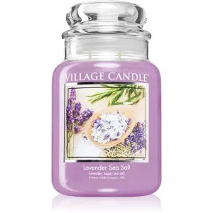 Village Candle Duftkerze im Glas Lavendel mit Meersalz (Lavender Sea Salt) 602 g