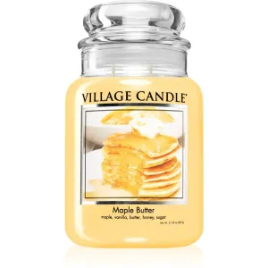 Village Candle Maple Butter Duftkerze (Glass Lid) 602 g