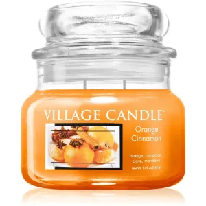 Village Candle Orange Cinnamon Duftkerze (Glass Lid) 262 g