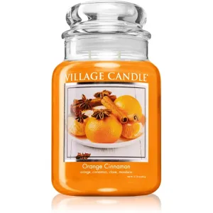 Village Candle Orange Cinnamon Duftkerze (Glass Lid) 602 g