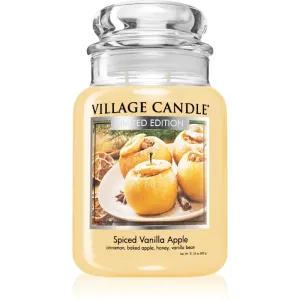 Village Candle Spiced Vanilla Apple Duftkerze (Glass Lid) 602 cm