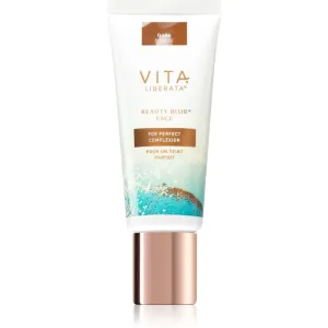 Vita Liberata Beauty Blur Face aufhellende Tönungscreme mit glättender Wirkung Farbton Dark 30 ml