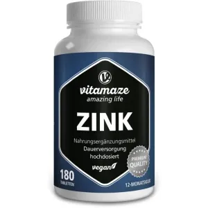 Vitamaze Zink hochdosiert Tabletten für Haare, Nägel und Haut 180 TAB