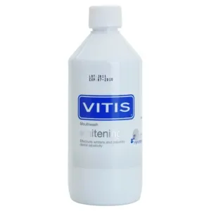 Vitis Whitening Mundwasser mit bleichender Wirkung für empfindliche Zähne Geschmack Mint 500 ml