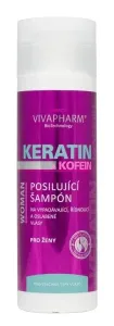 Vivaco Keratin stärkendes Shampoo mit Koffein für Frauen 200 ml