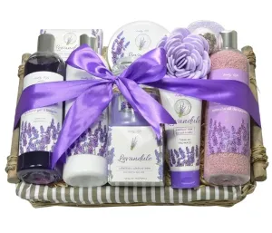 Vivaco Luxuriöser Geschenkkorb mit Kosmetika mit Lavendelöl