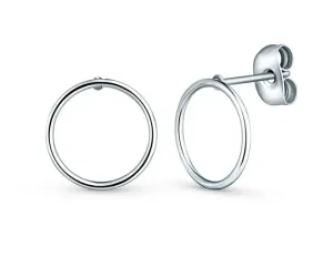 Vuch Minimalistische Ohrringe aus Stahl Ring QUPIA SILVER