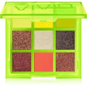 W7 Cosmetics Vivid Lidschatten-Palette Farbton Glowin’ Green 9 g