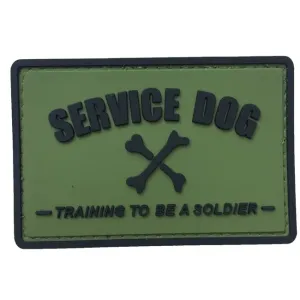 WARAGOD Service dog PVC Applikation, schwarz grün