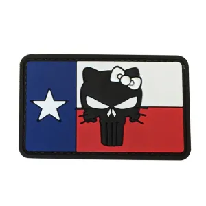 WARAGOD Texas Fahne mit Tactical Kitty PVC Applikation