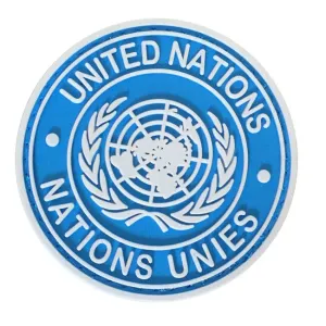 WARAGOD United Nation PVC Applikation, blau