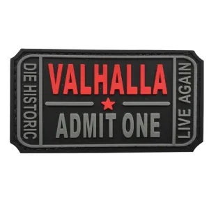 WARAGOD Valhalla Admit PVC Applikation, schwarz