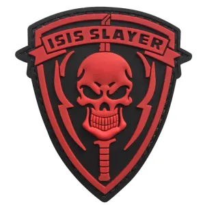 WARAGOD Klettabzeichen 3D ISIS SLAYER with Punisher 7.5x6cm