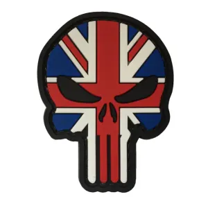WARAGOD Klettabzeichen 3D UK Punisher 6x4.5cm