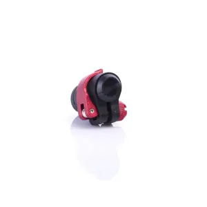 Warp ND - Flip-Lock Mechanik FL-17 schwarzer Kunststoff/roter ALU Hebel/rote Mutter, für Durchmesser 14mm