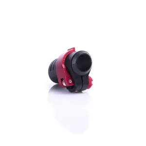 Warp ND - Flip-Lock Mechanik FL-17 schwarzer Kunststoff/roter ALU Hebel/rote Mutter, für 18mm Durchmesser