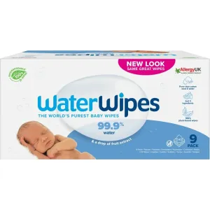 Water Wipes Baby Wipes 9 Pack sanfte Feuchttücher für Kleinkinder 9x60 St