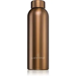 Waterdrop Thermo Steel Metal Wasserflasche aus rostfreiem Stahl Farbe Bronze Brushed 600 ml