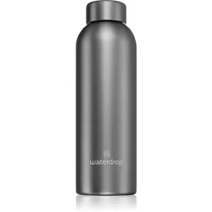 Waterdrop Thermo Steel Metal Wasserflasche aus rostfreiem Stahl Farbe Charcoal 600 ml
