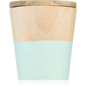 Wax Design Wood Candle Green Tea Duftkerze 9 cm