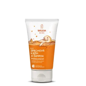 Weleda Kids Fruchtige Orange Duschcreme und -shampoo für Kinder 2 in 1 150 ml